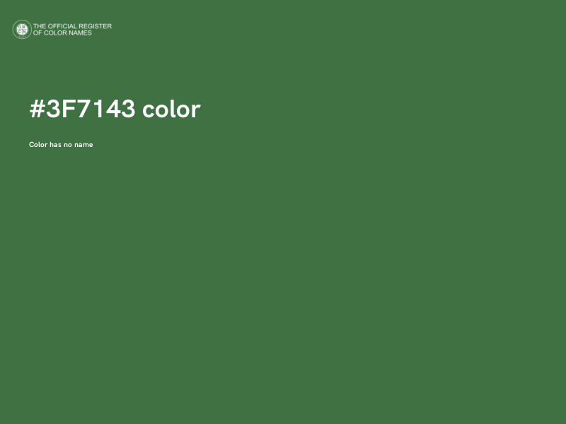 #3F7143 color image