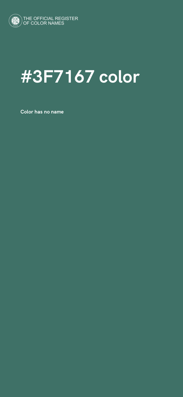 #3F7167 color image