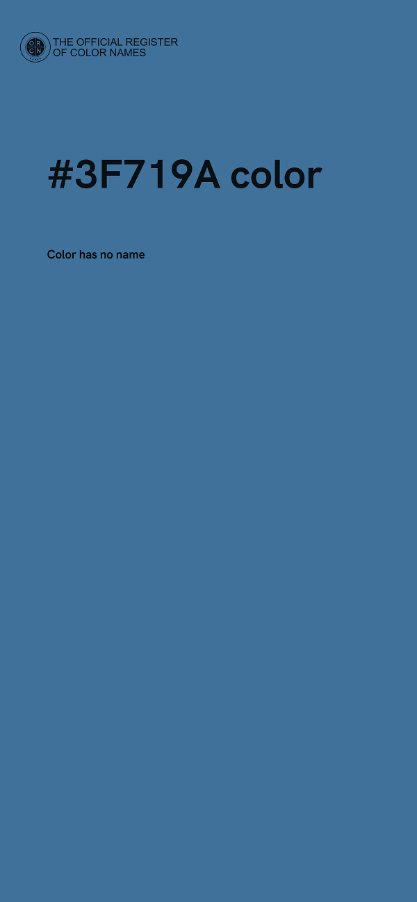 #3F719A color image