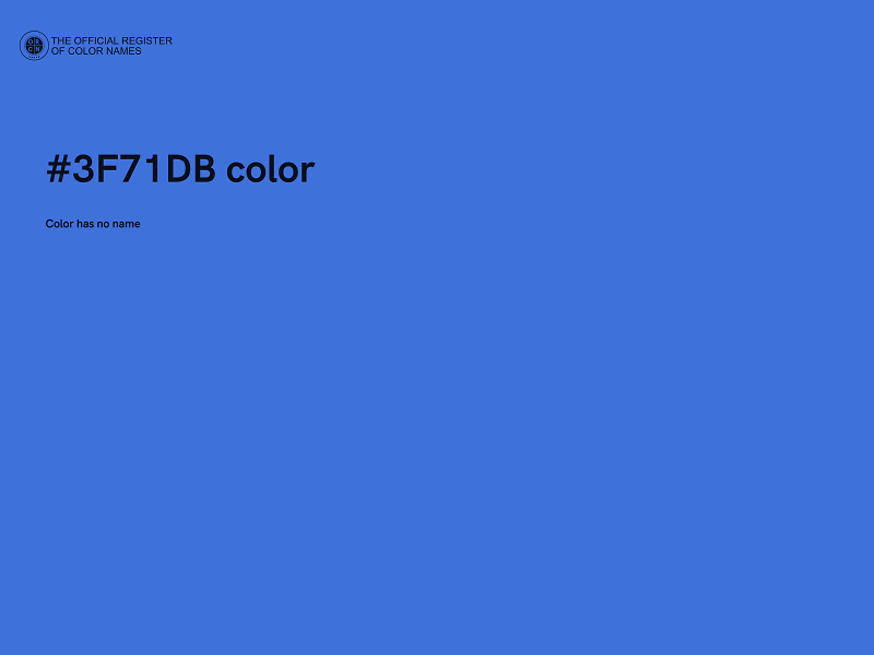 #3F71DB color image