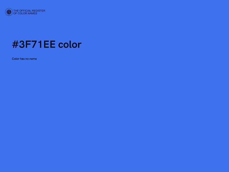 #3F71EE color image