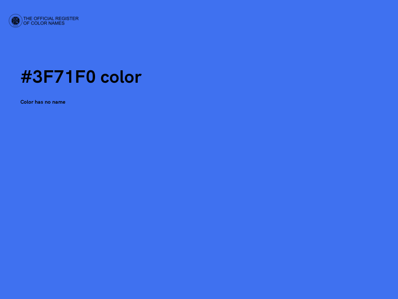 #3F71F0 color image