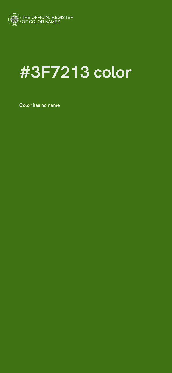 #3F7213 color image