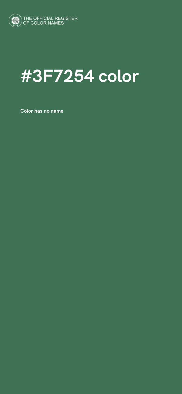 #3F7254 color image