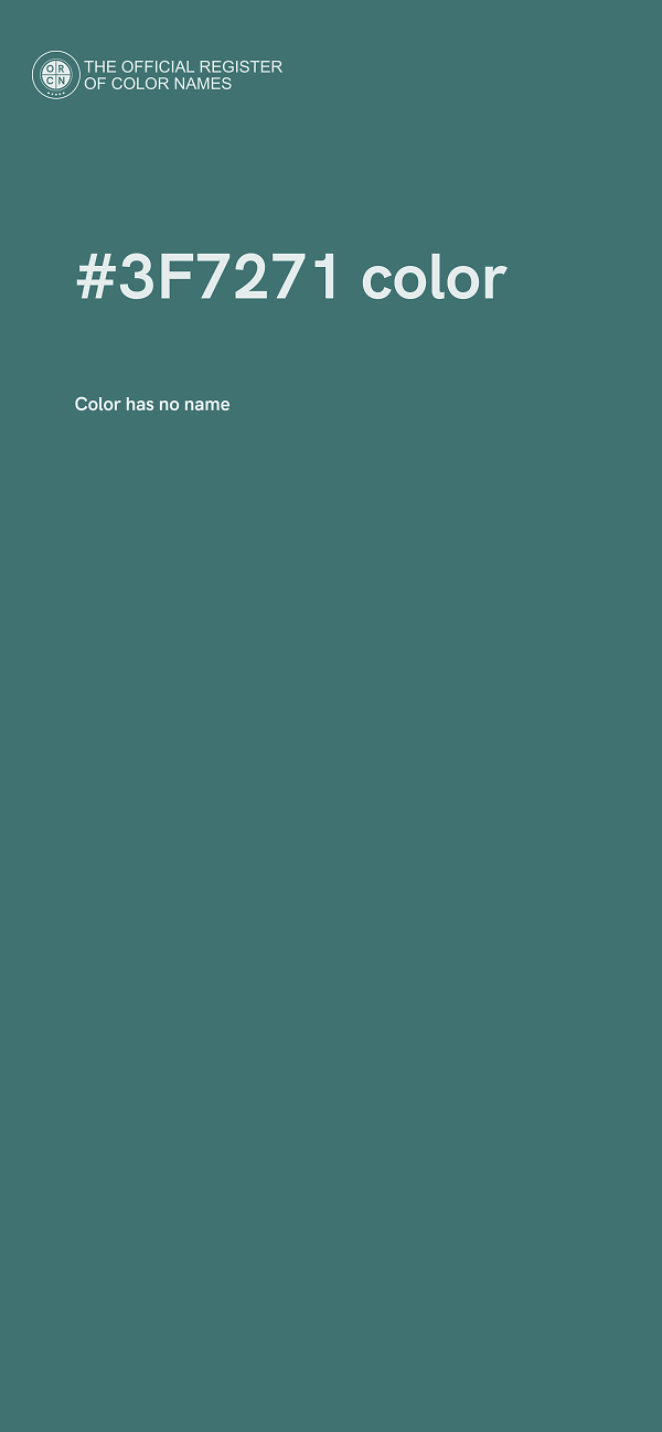 #3F7271 color image