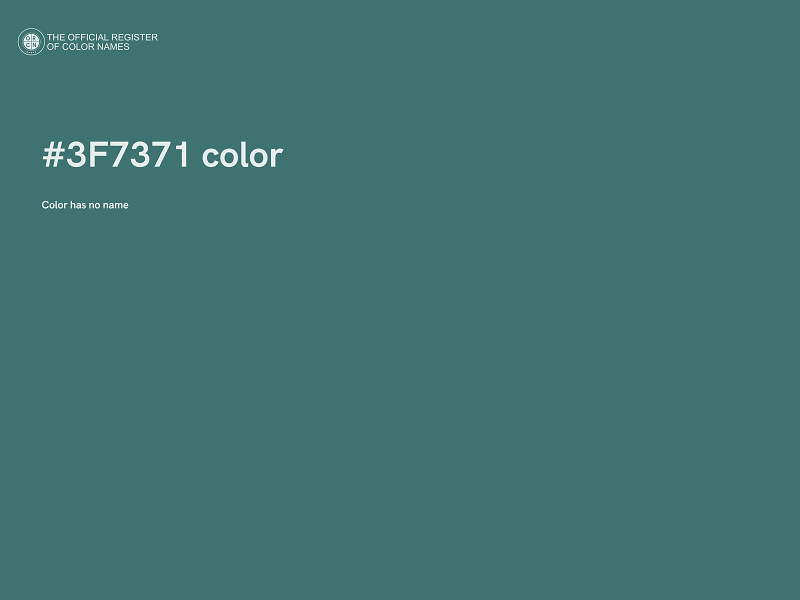 #3F7371 color image