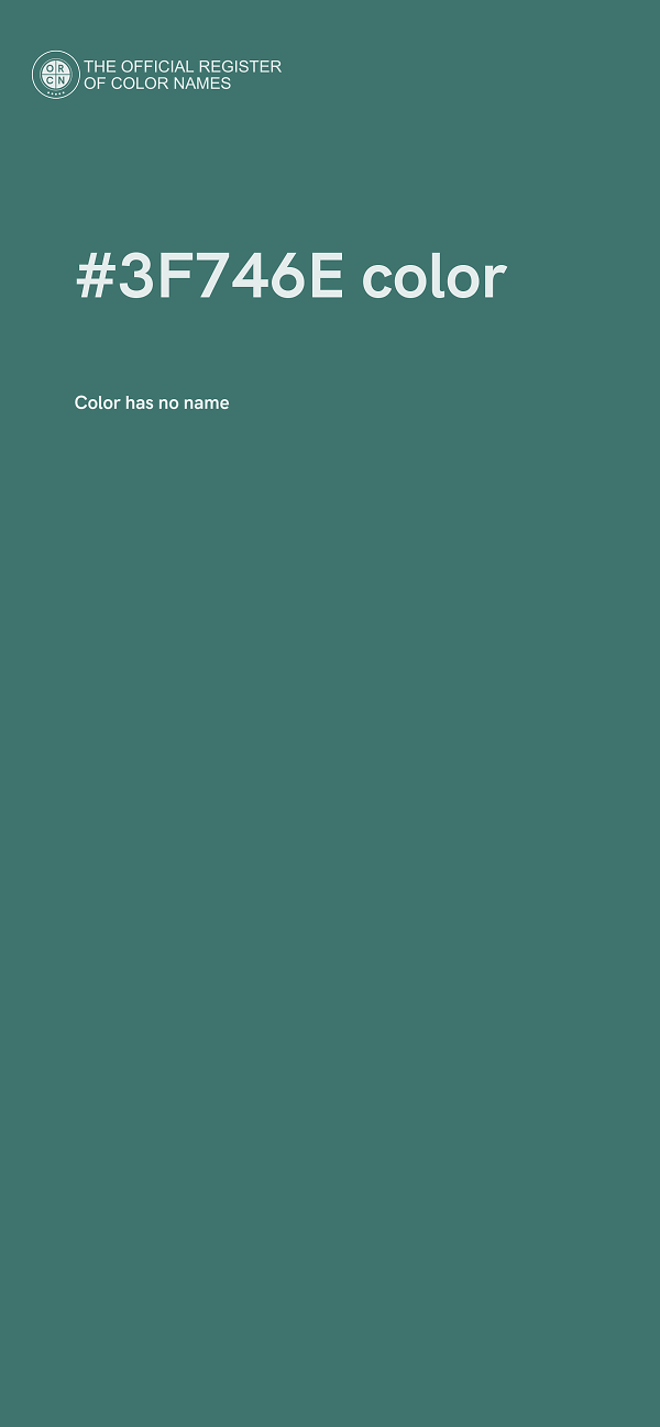 #3F746E color image