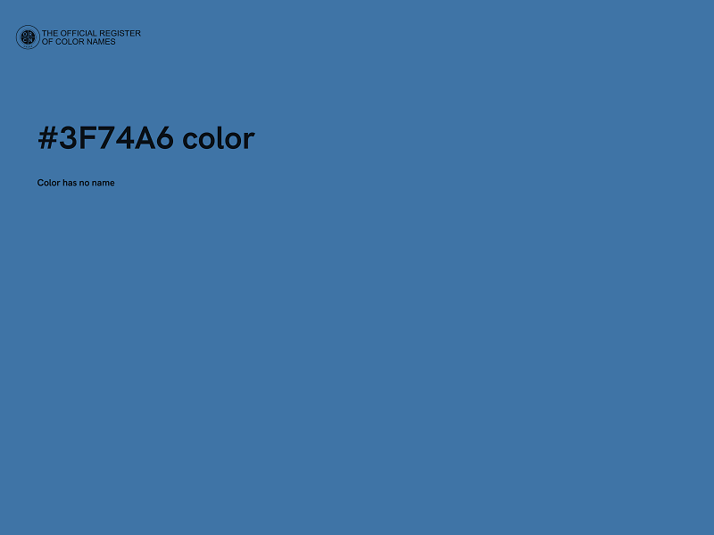 #3F74A6 color image