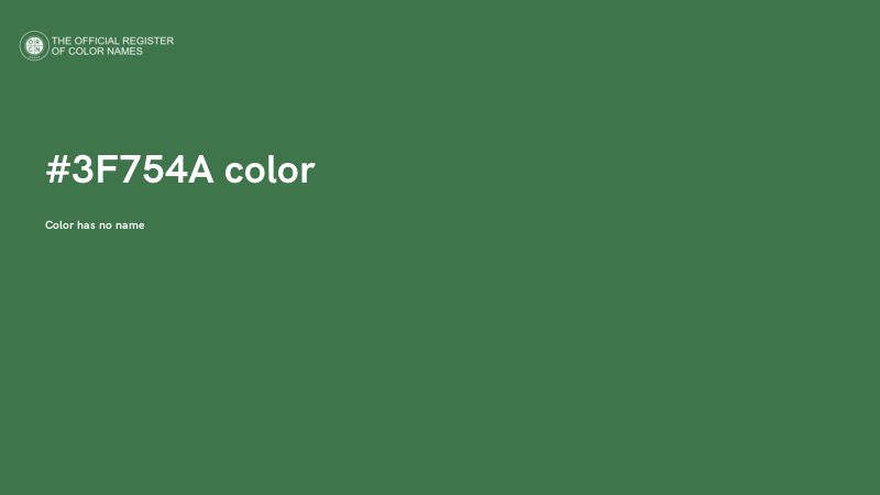 #3F754A color image