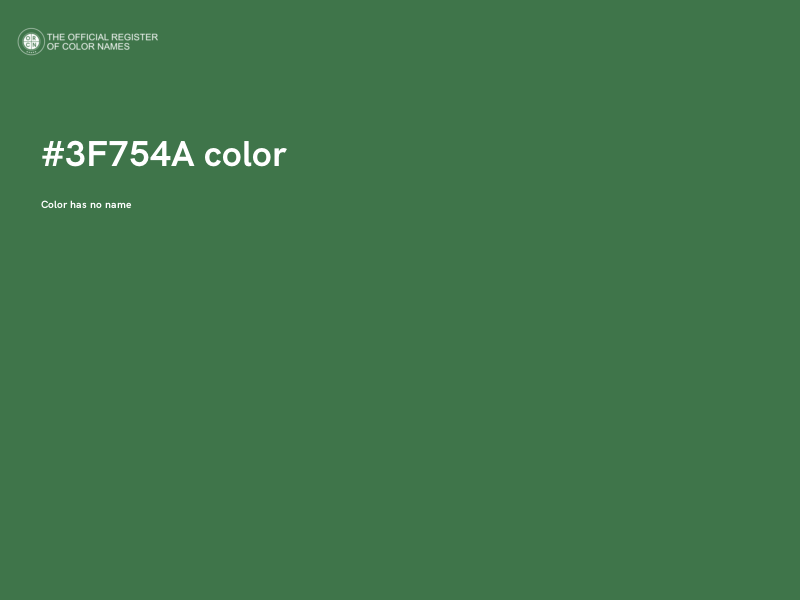 #3F754A color image