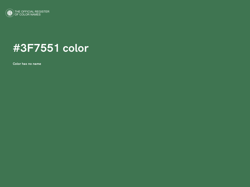 #3F7551 color image