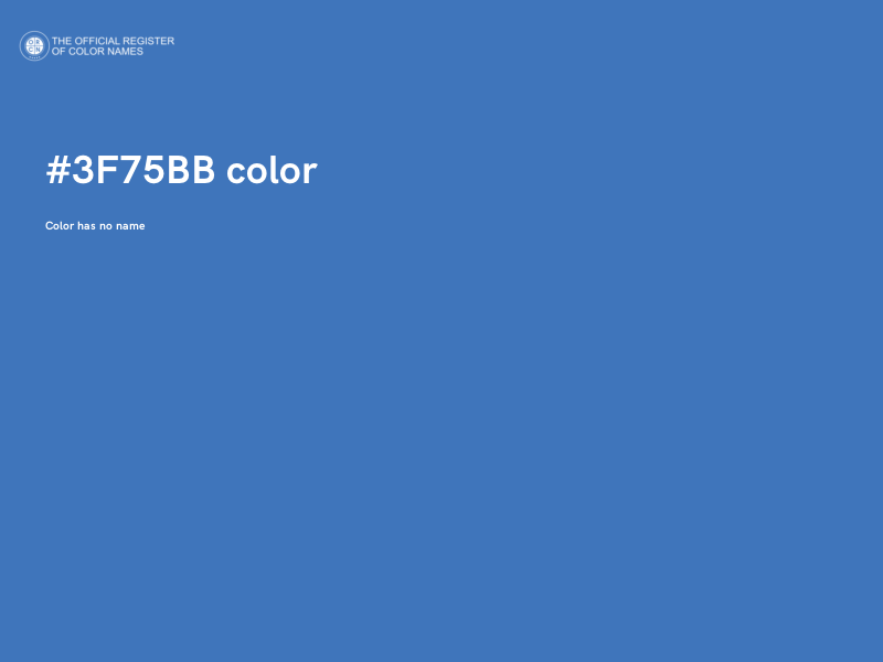 #3F75BB color image