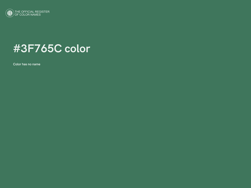 #3F765C color image