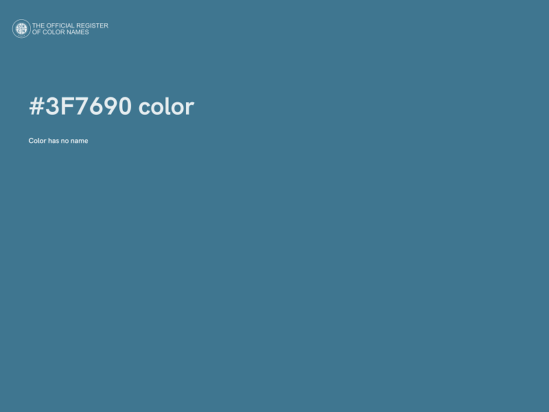 #3F7690 color image