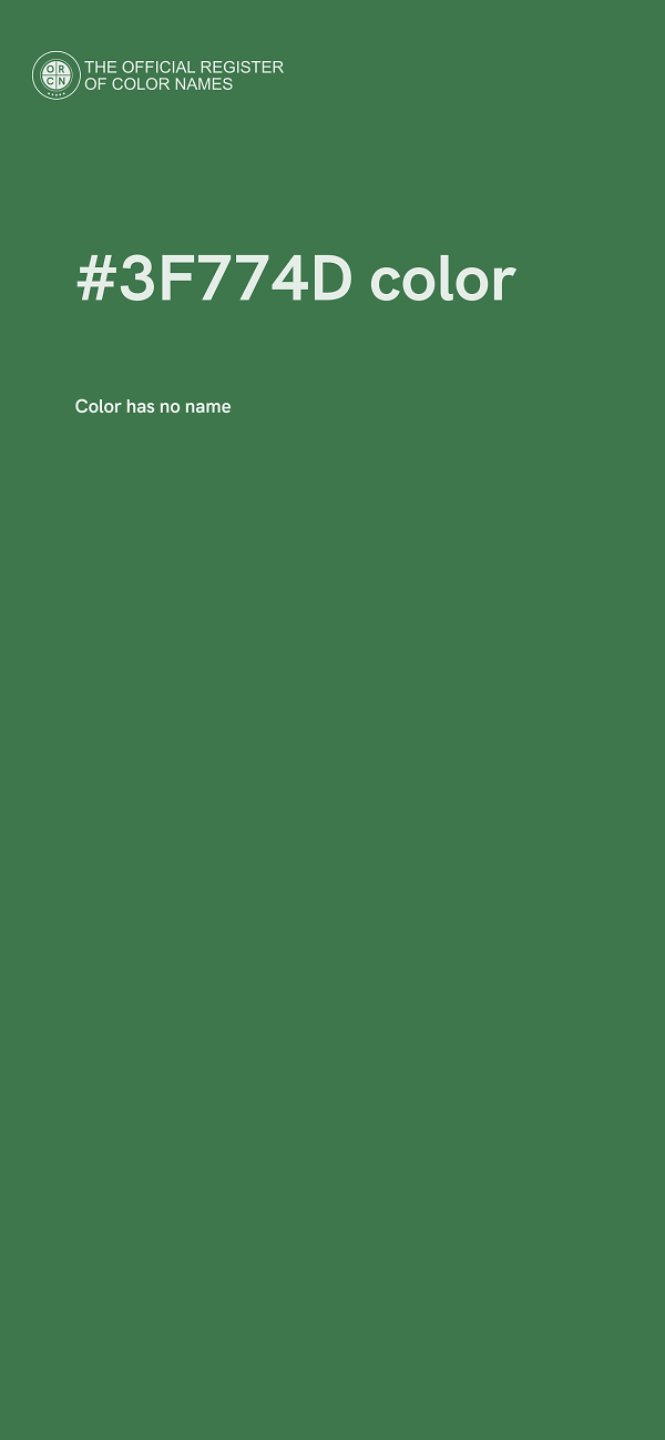 #3F774D color image