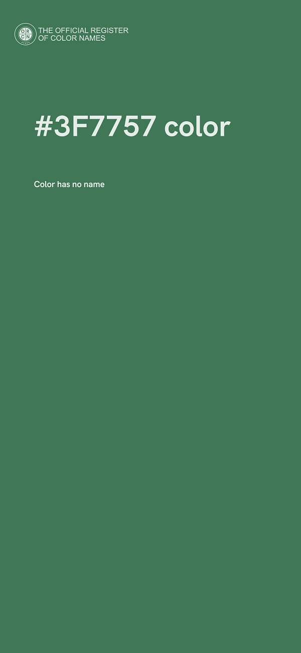 #3F7757 color image