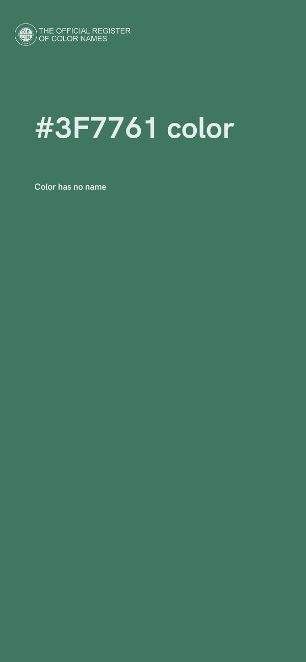 #3F7761 color image