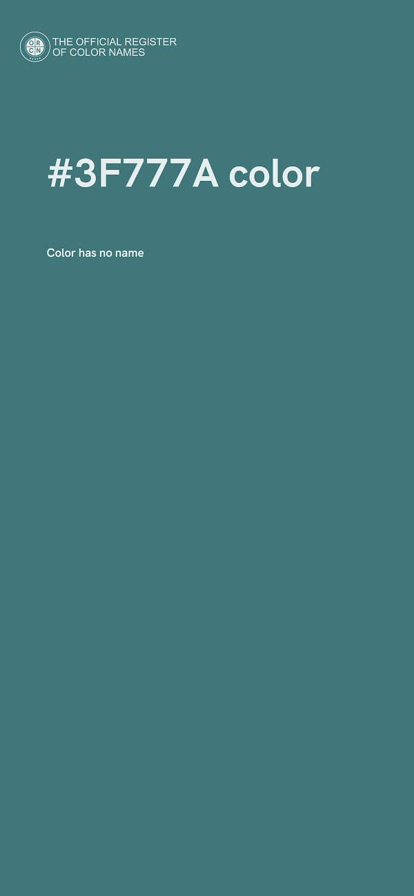 #3F777A color image