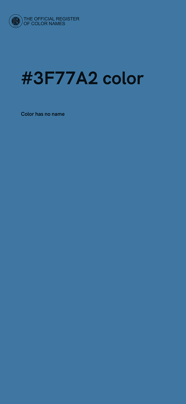 #3F77A2 color image
