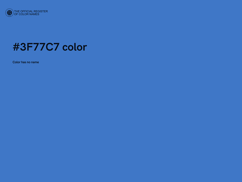 #3F77C7 color image