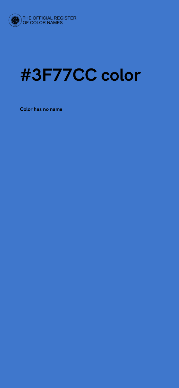 #3F77CC color image