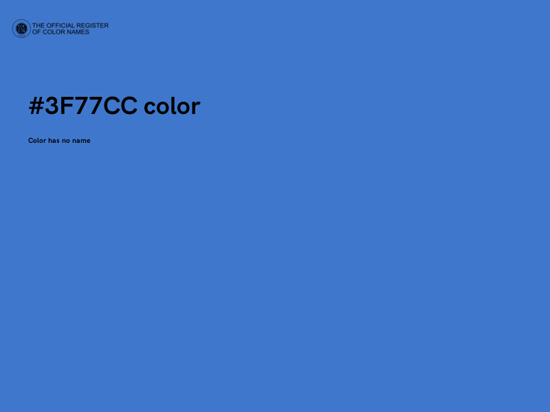#3F77CC color image