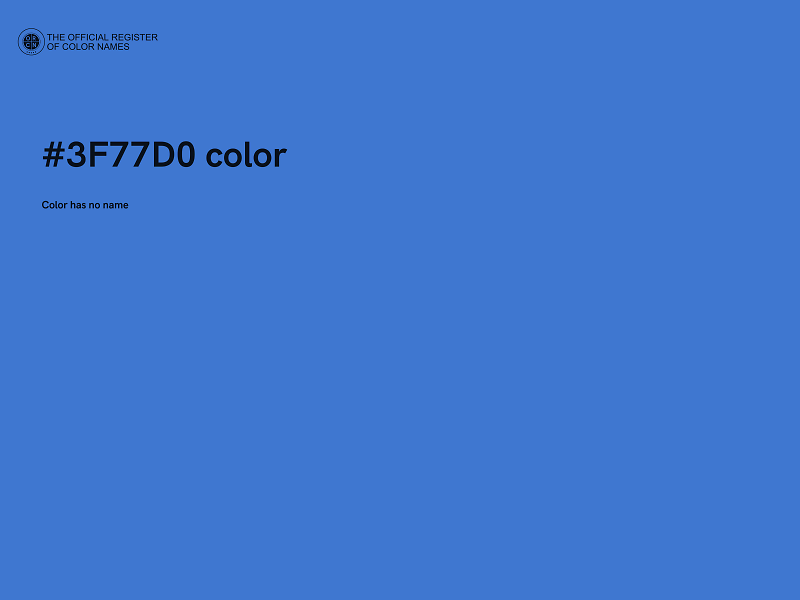 #3F77D0 color image