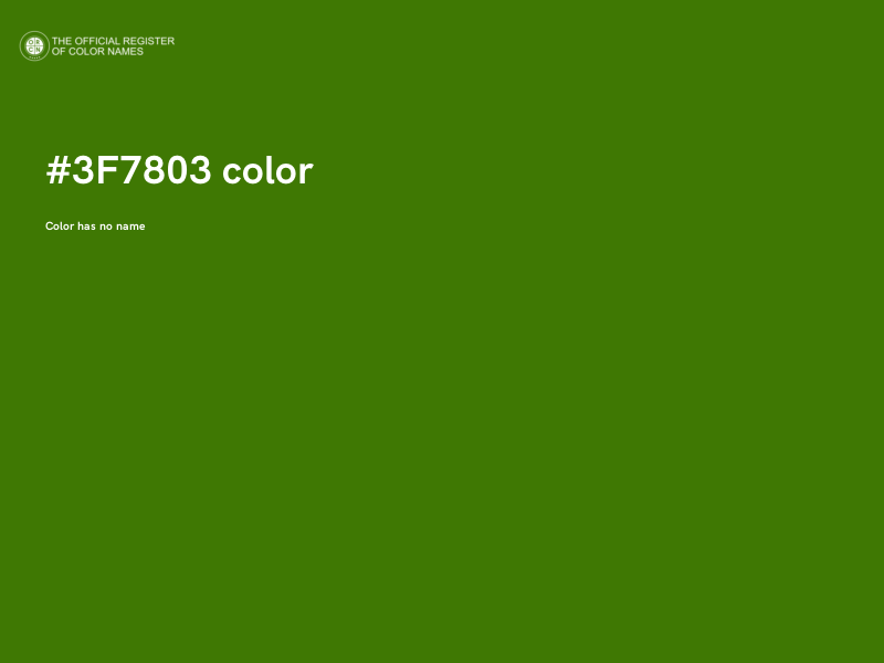 #3F7803 color image