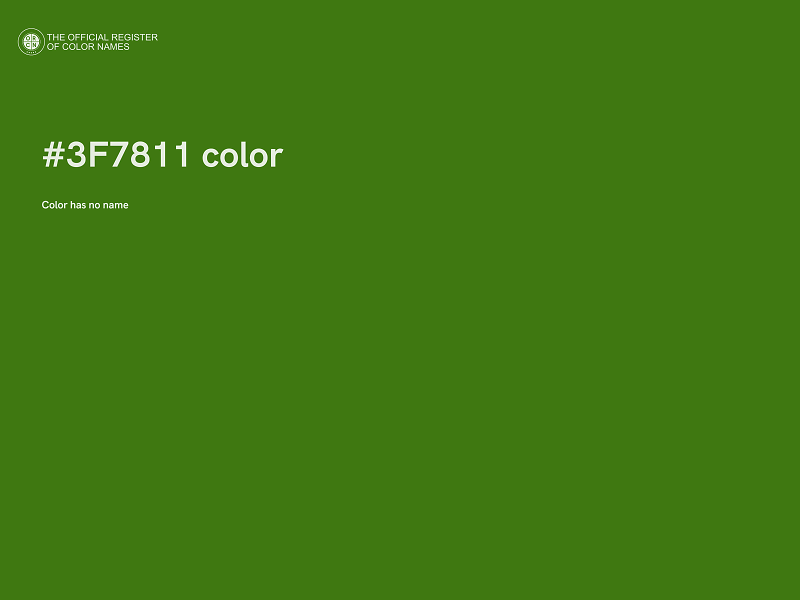 #3F7811 color image