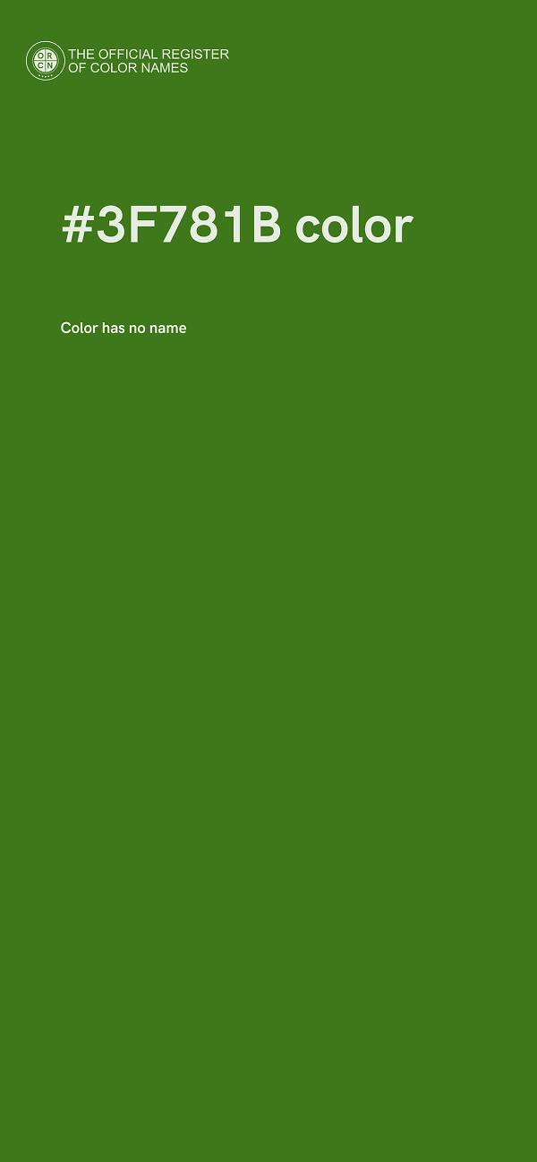 #3F781B color image
