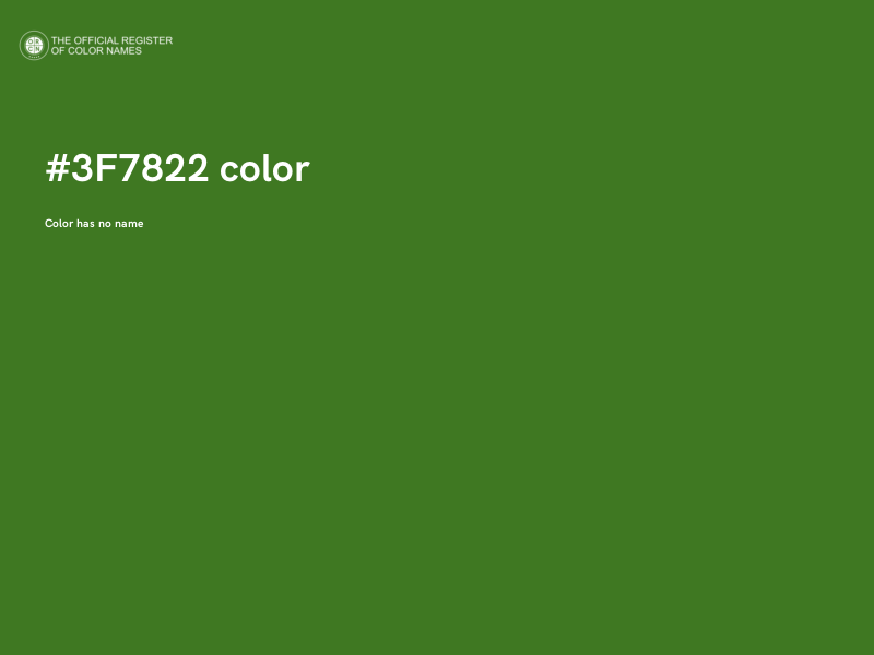 #3F7822 color image
