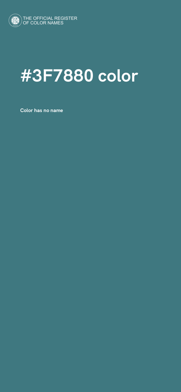 #3F7880 color image