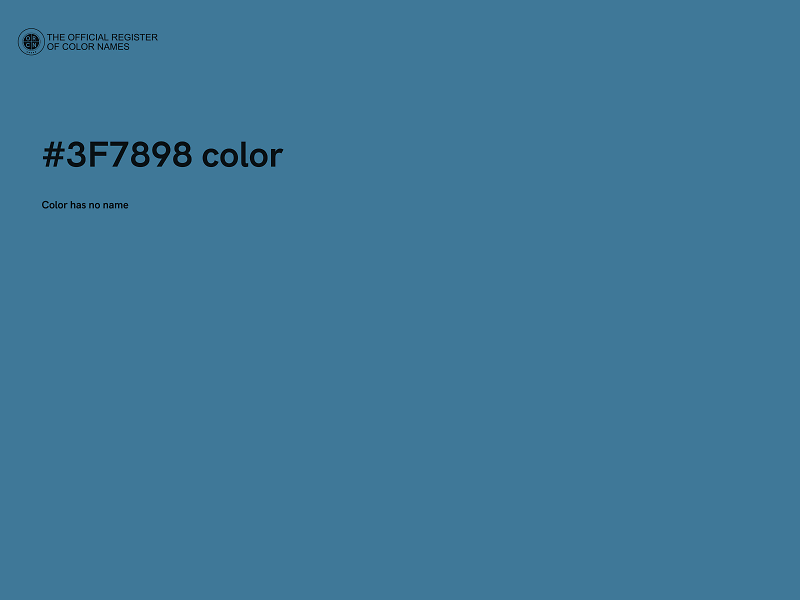 #3F7898 color image