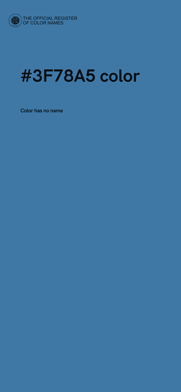 #3F78A5 color image