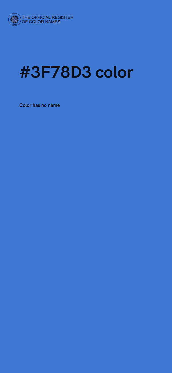 #3F78D3 color image