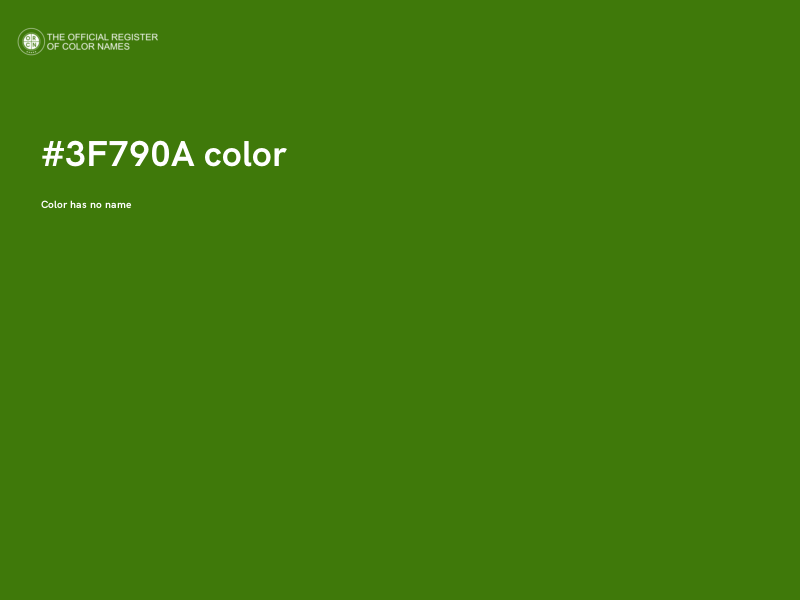 #3F790A color image