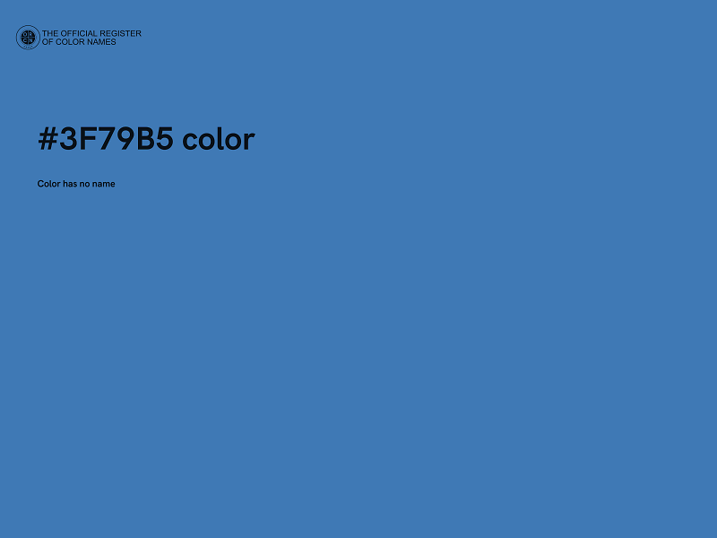 #3F79B5 color image