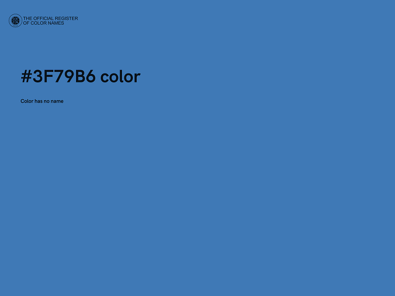 #3F79B6 color image