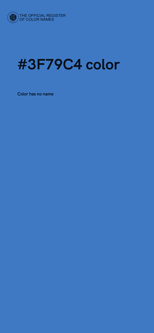 #3F79C4 color image
