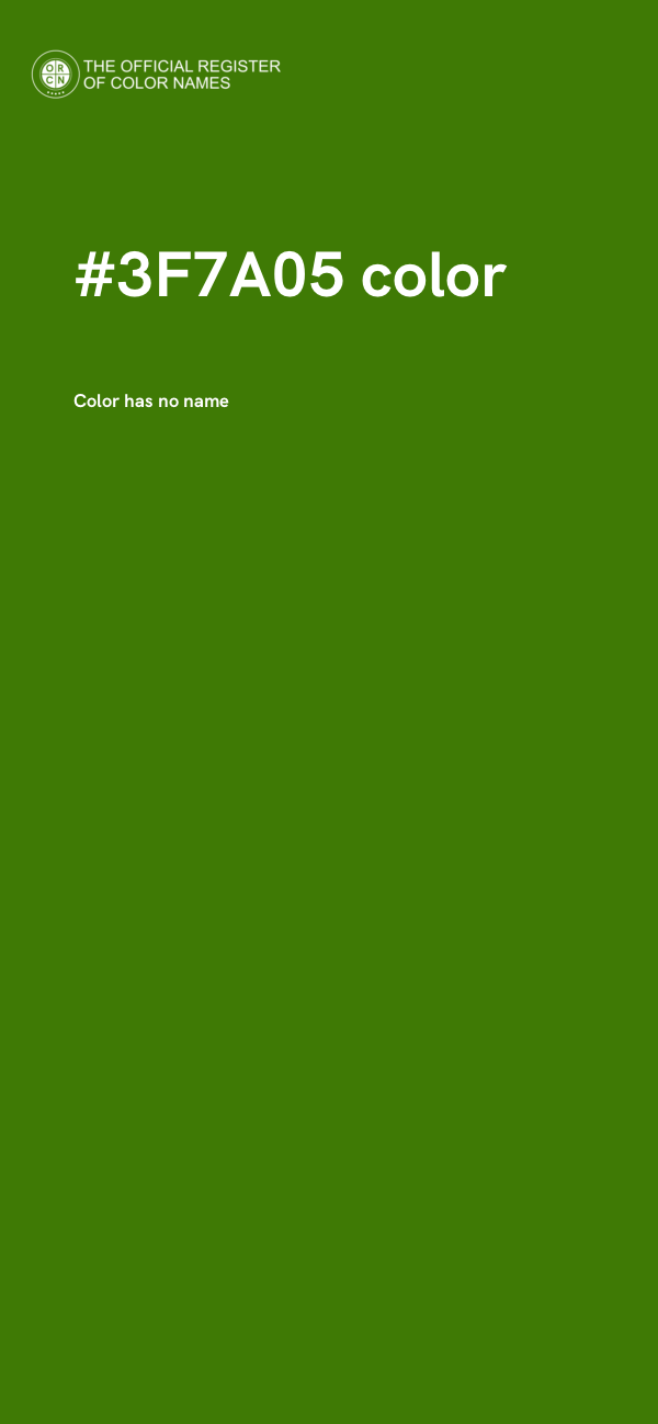 #3F7A05 color image