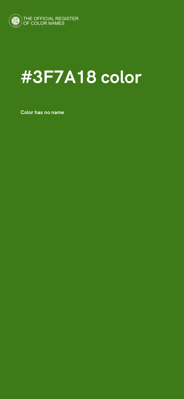 #3F7A18 color image