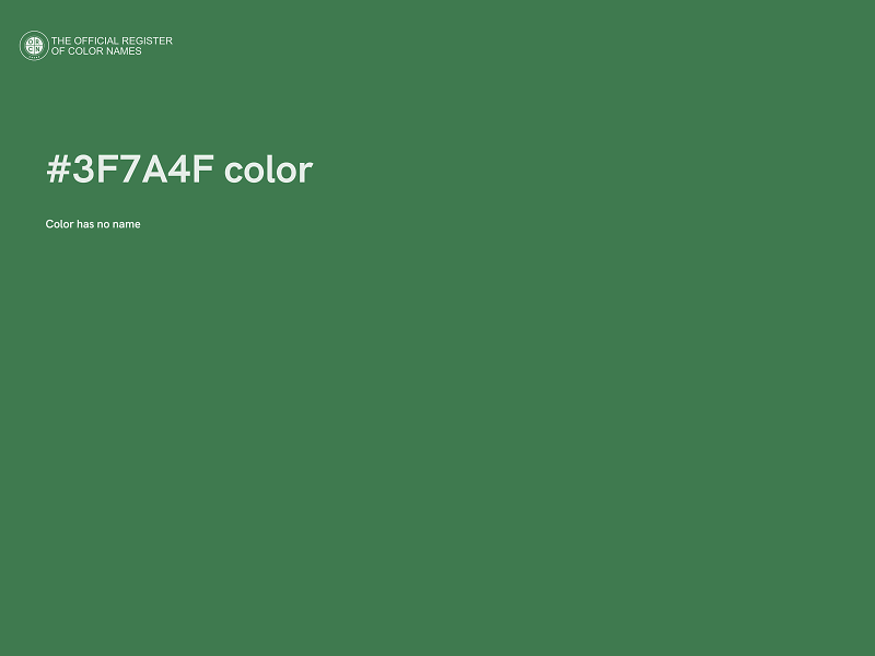 #3F7A4F color image