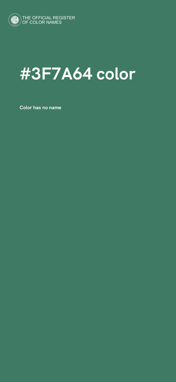#3F7A64 color image