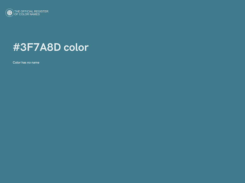 #3F7A8D color image