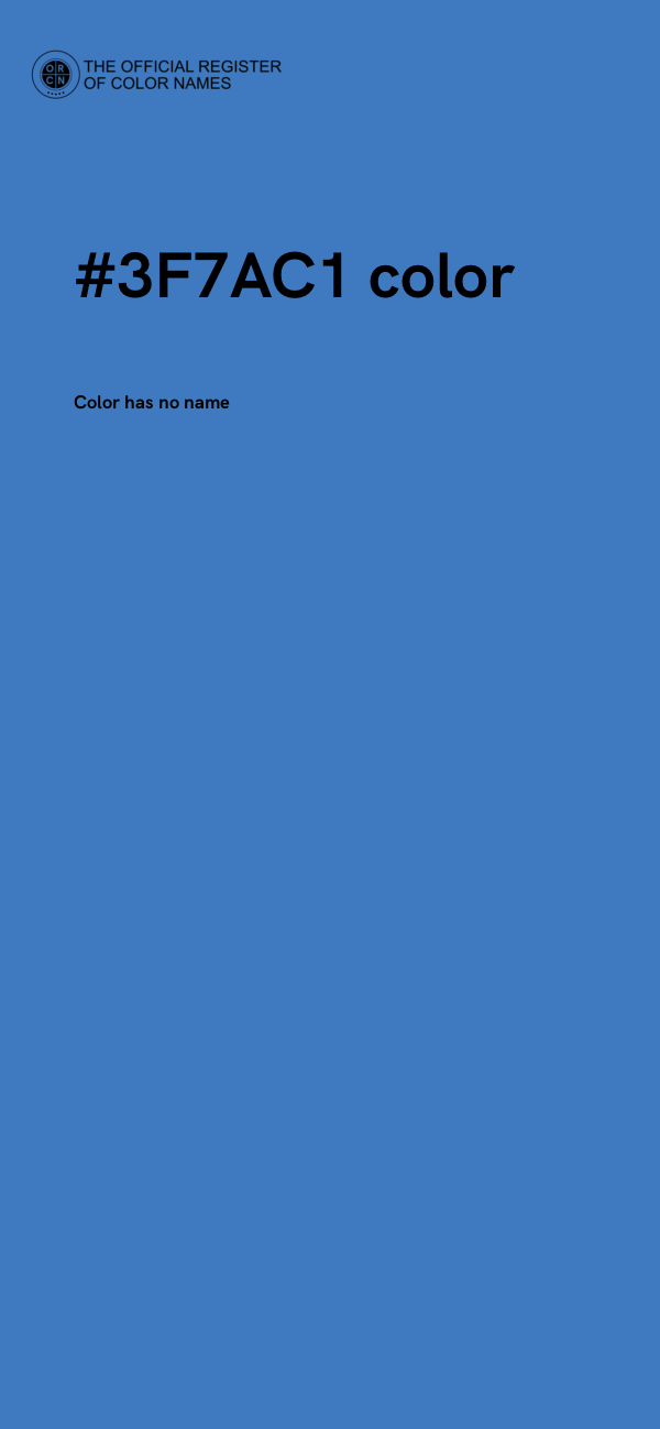 #3F7AC1 color image