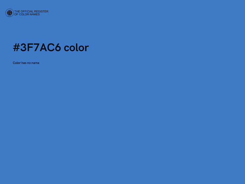 #3F7AC6 color image