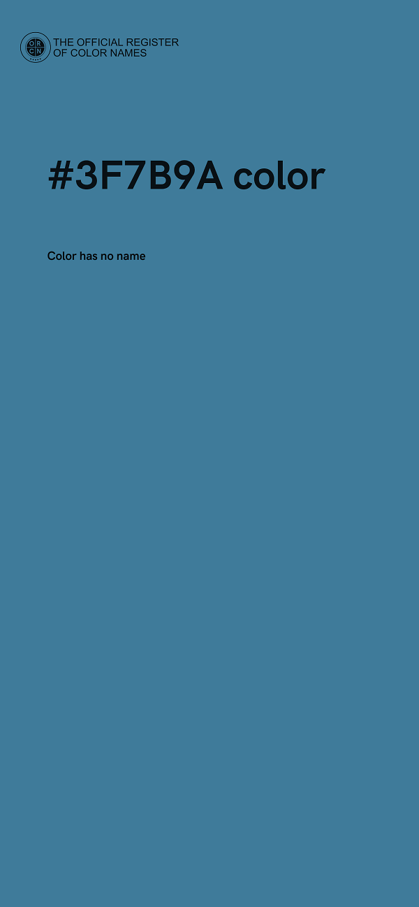 #3F7B9A color image