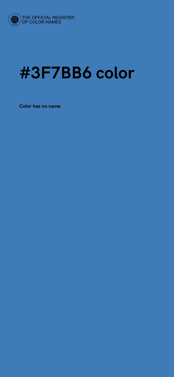 #3F7BB6 color image