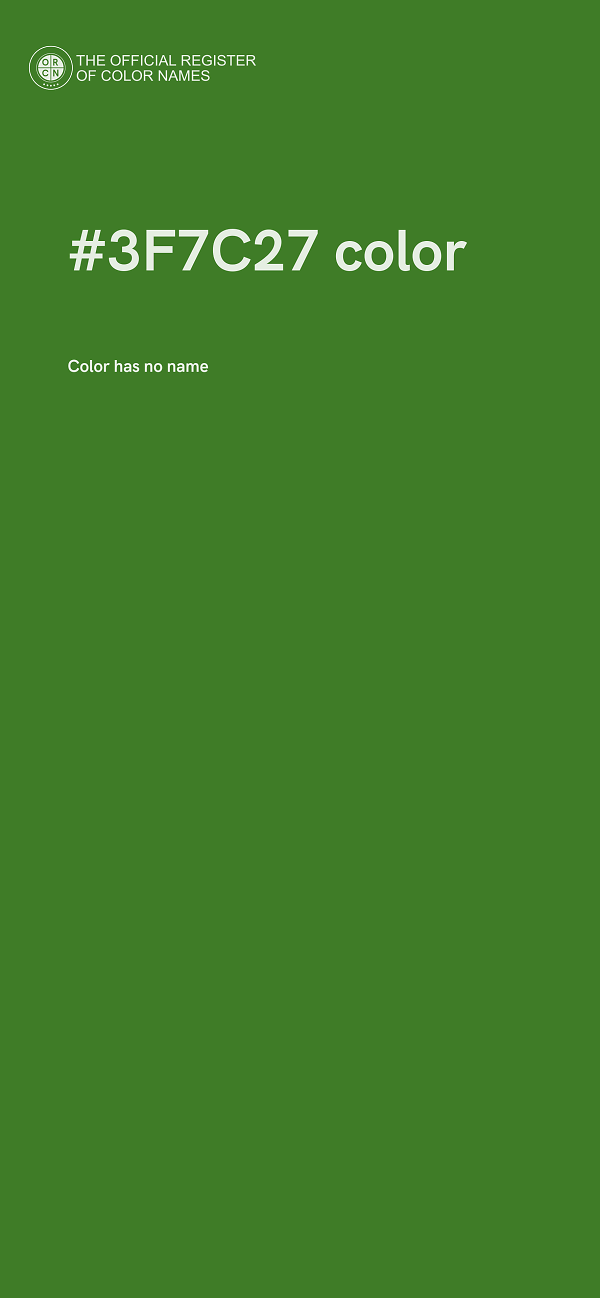 #3F7C27 color image