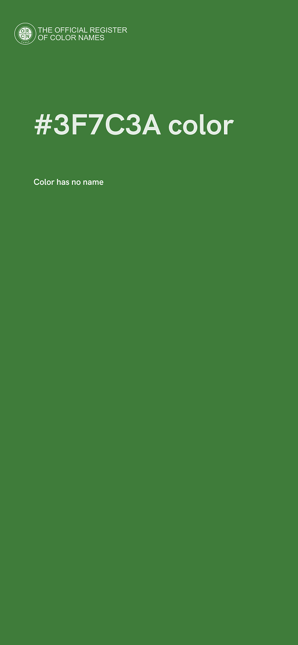 #3F7C3A color image